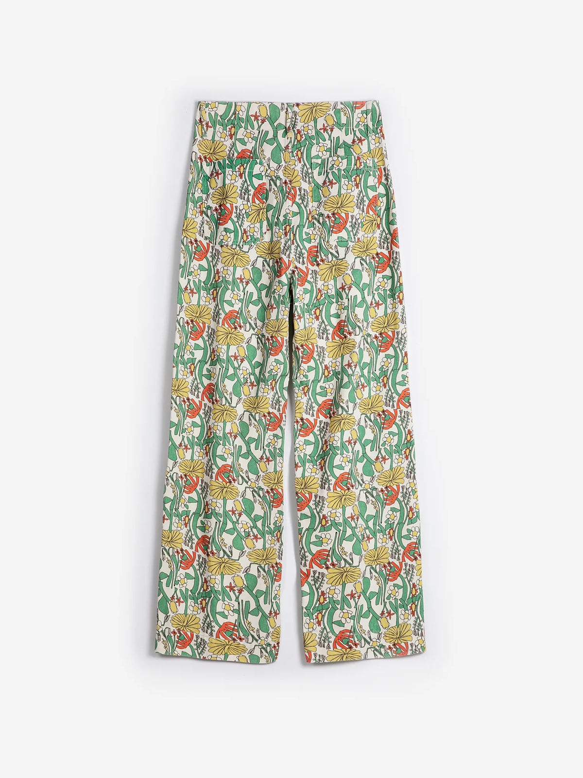 Obo Pattern Color Herbalists pattern twill cropped pants | Bobo Choses for Woman