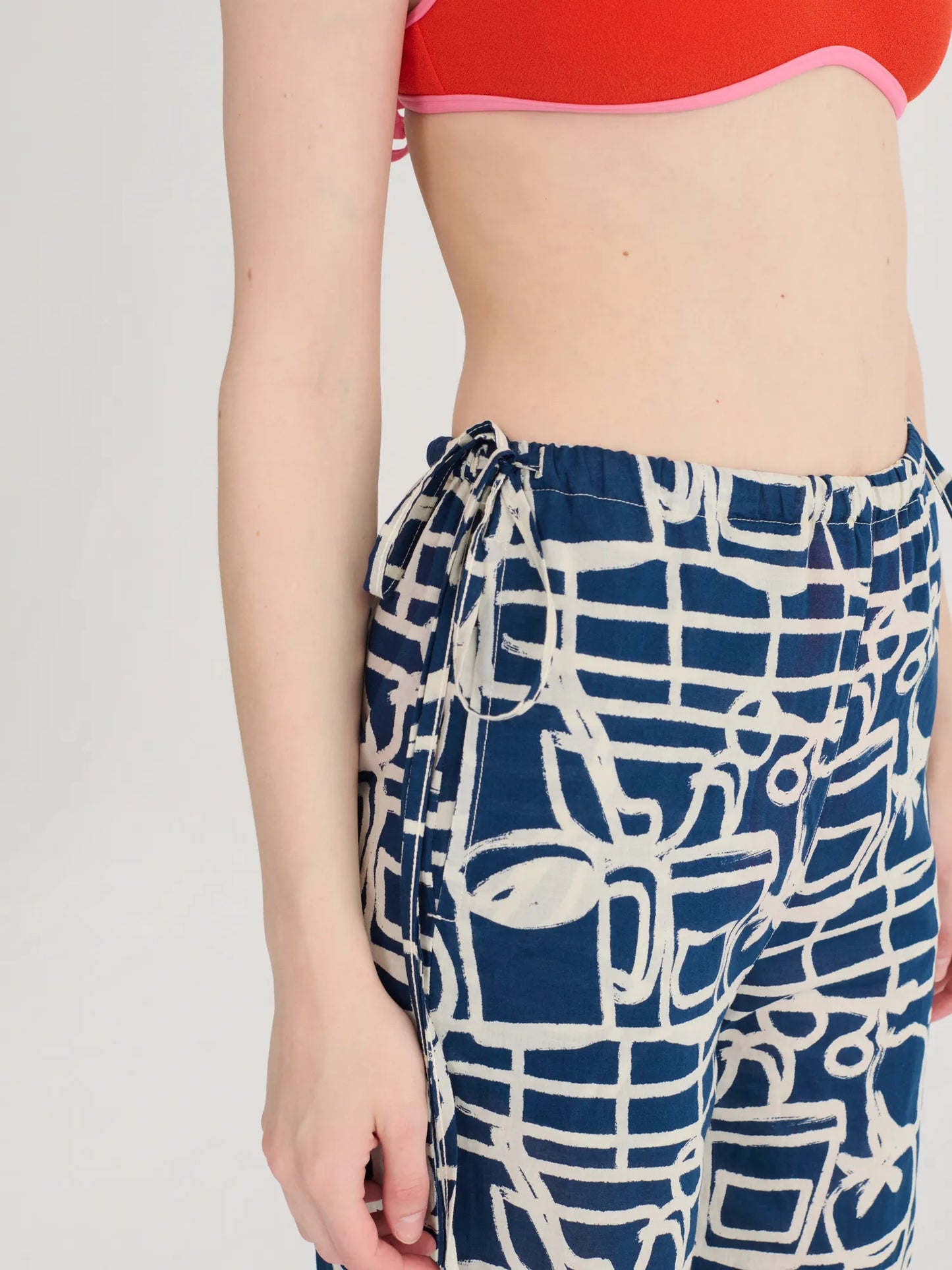 Pantalón de perneras anchas con patrón estampado Cookery Festival