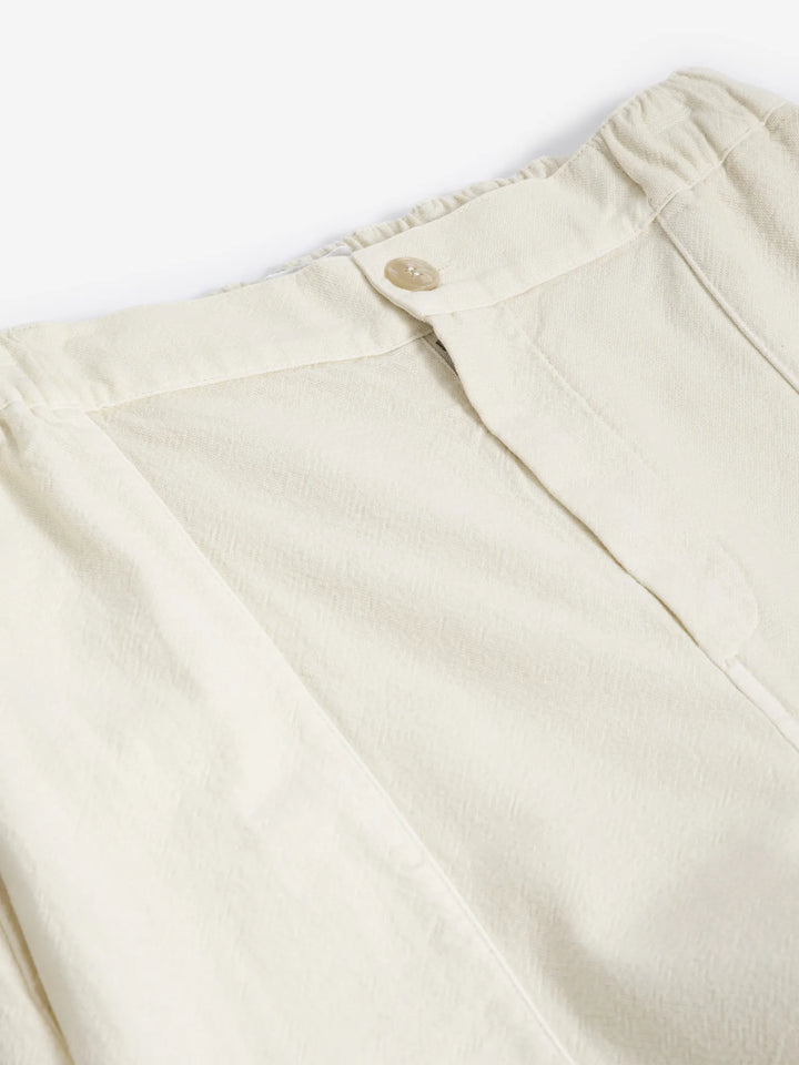 Pantalón de estilo cocoon crudo