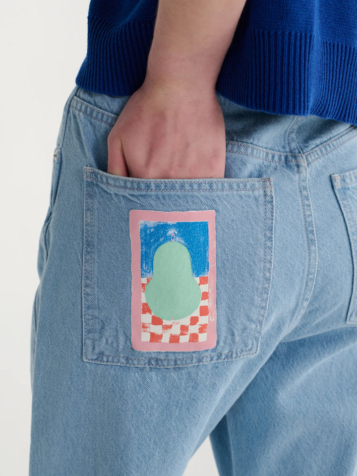 Vaquero de talle alto Simple Pear