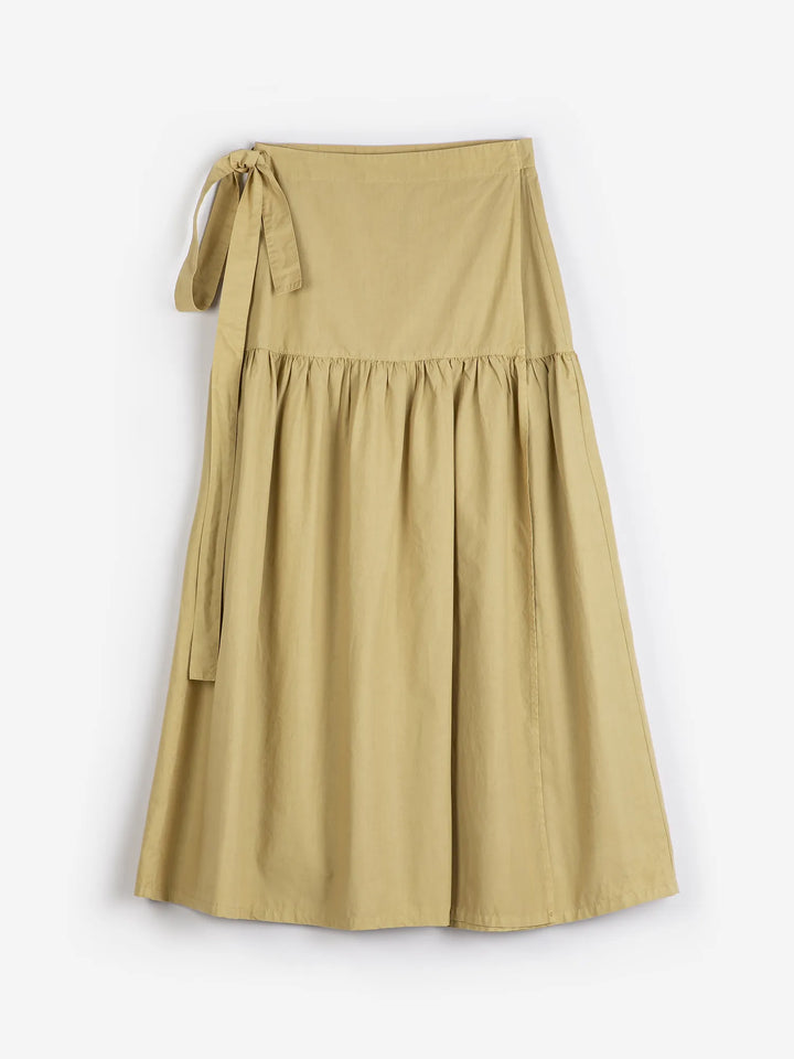 Paper touch wrap skirt