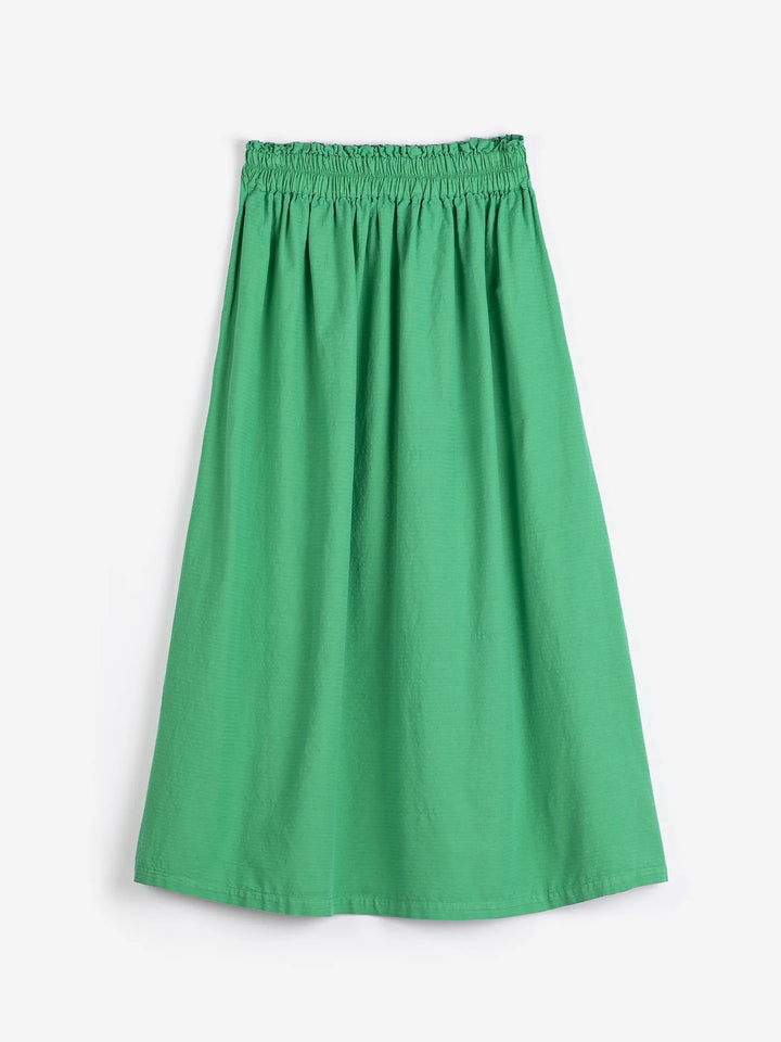 Recycled cotton evasé skirt