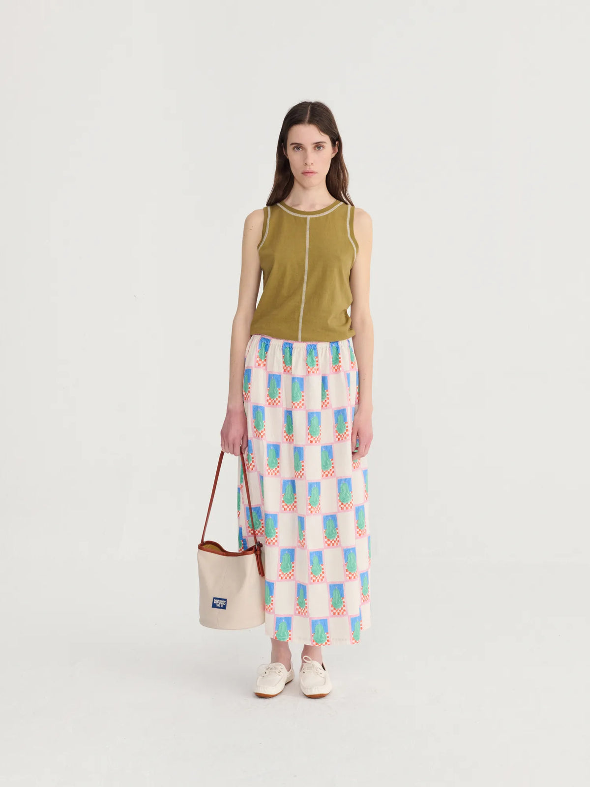 Obo Pattern Simple Pear pattern evasé skirt | Bobo Choses for Woman