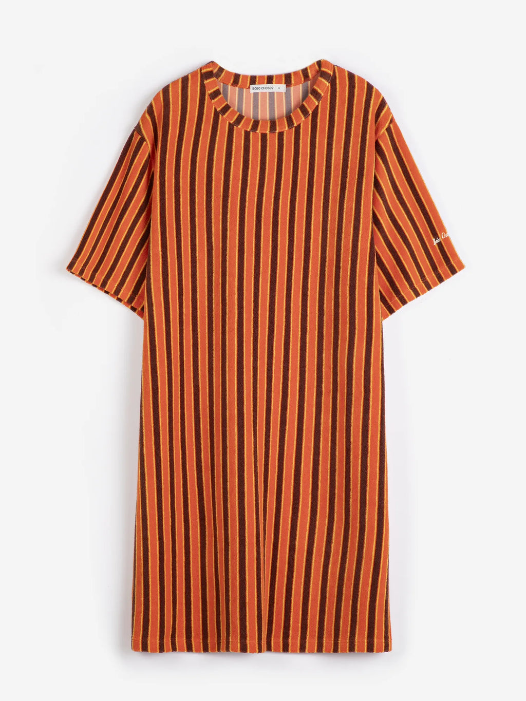 zara striped t shirt dress Striped terry short dress
