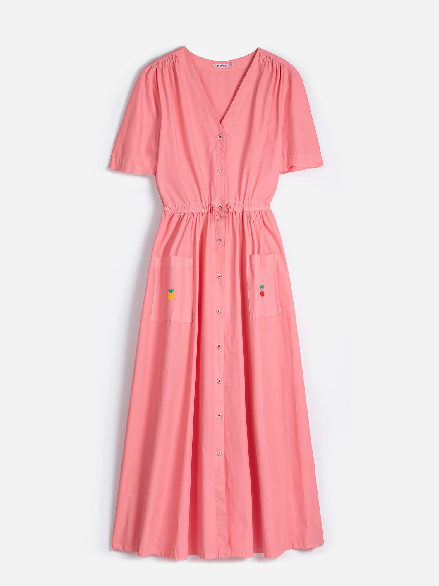 pink v neck t shirt dress Z Supply V Neck T Shirt Dress Flamingo