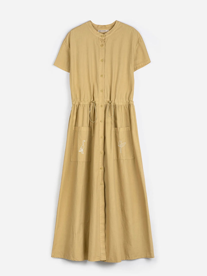 Vestit camiser de coll rodó