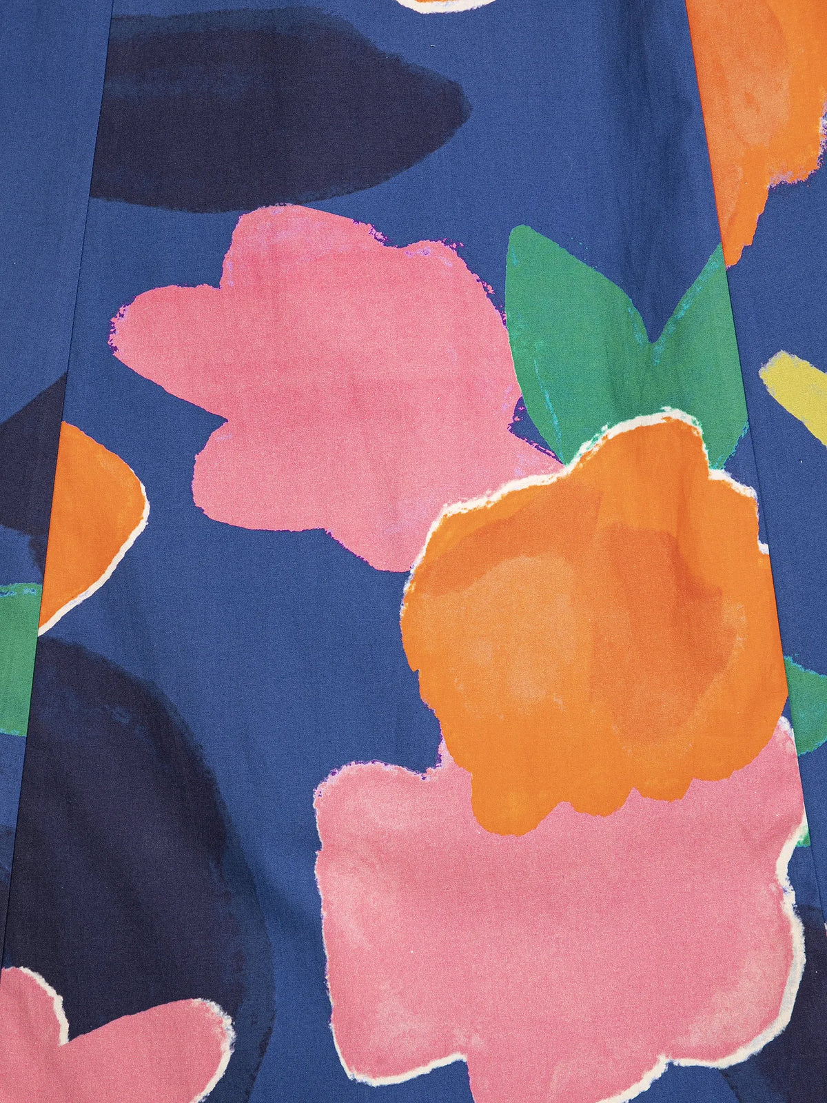 Obo Pattern Blooming color pattern puff sleeve dress | Bobo Choses for Woman