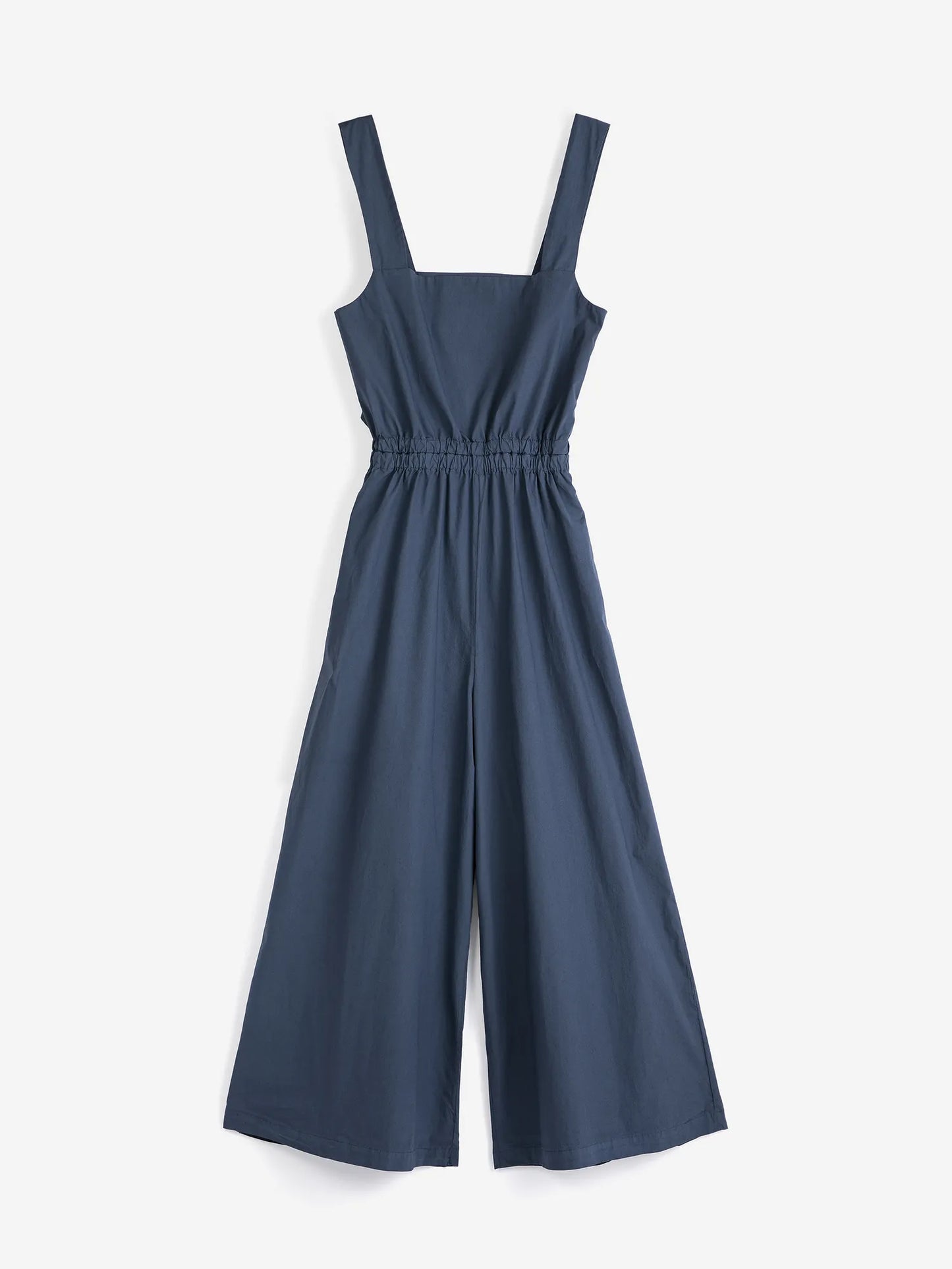 Textured cotton strap overall