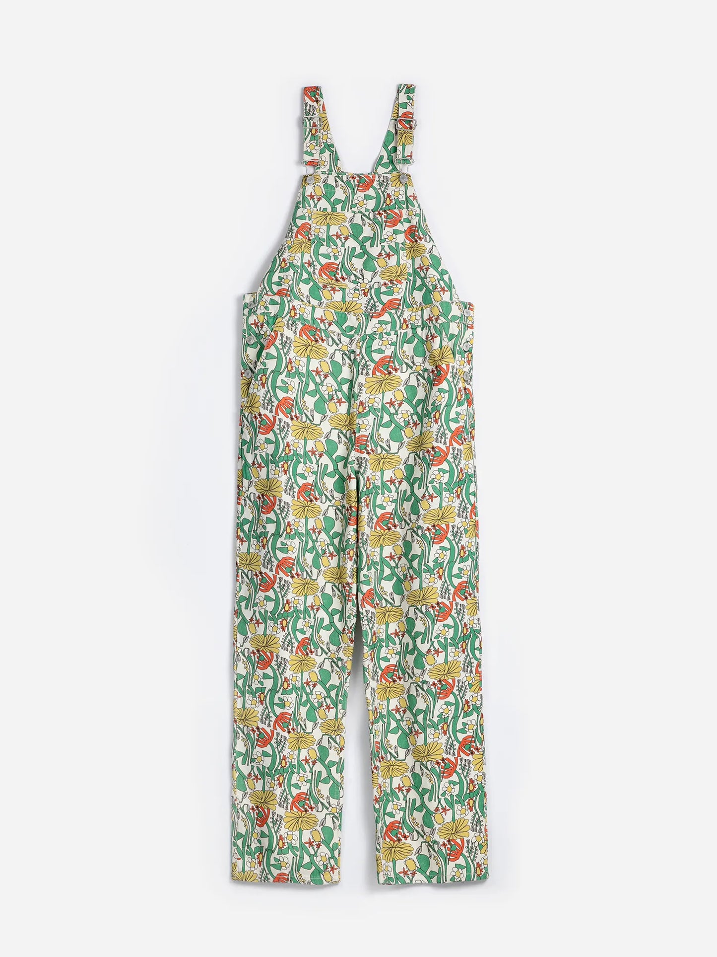 Color Herbalist pattern twill dungaree