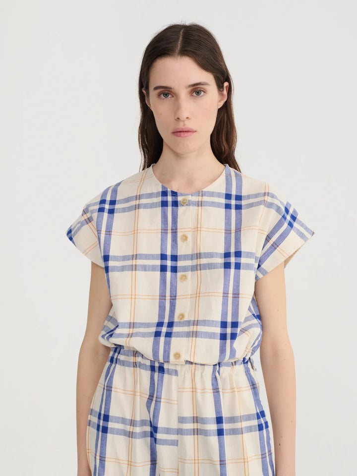 Jumpsuit Relaxed-Fit Fun Tartan