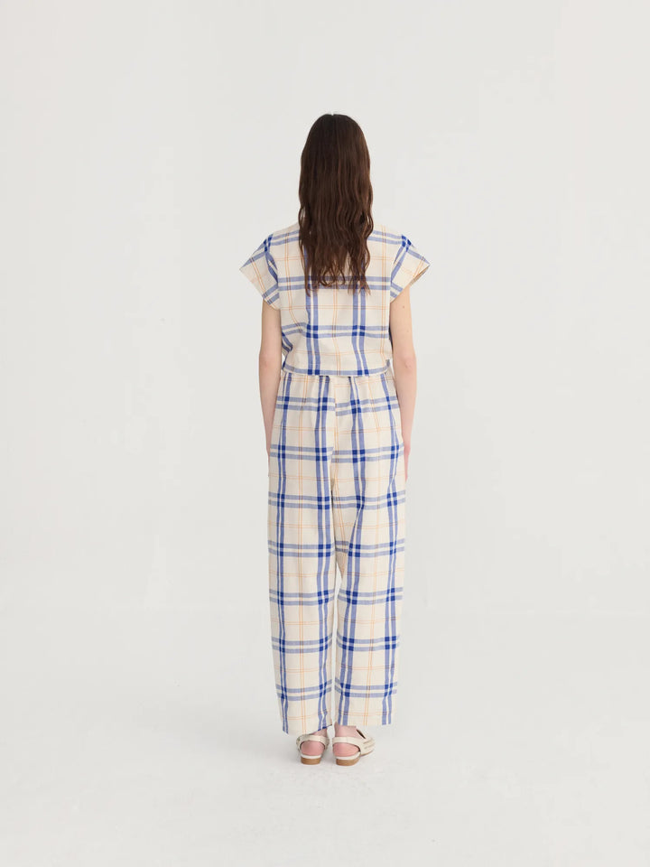 Jumpsuit Relaxed-Fit Fun Tartan