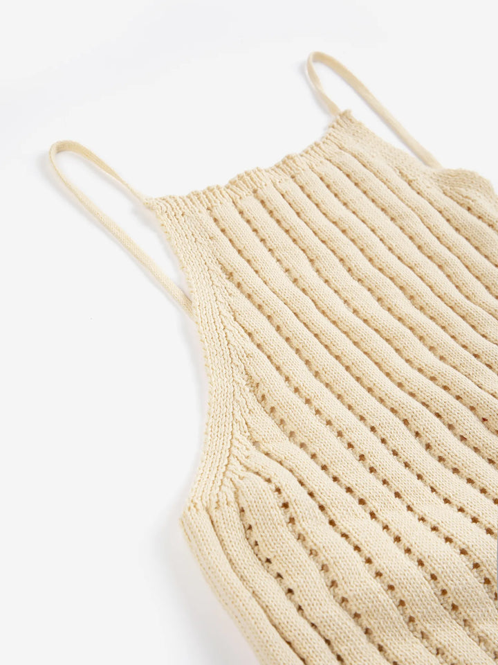 Openwork knitted top