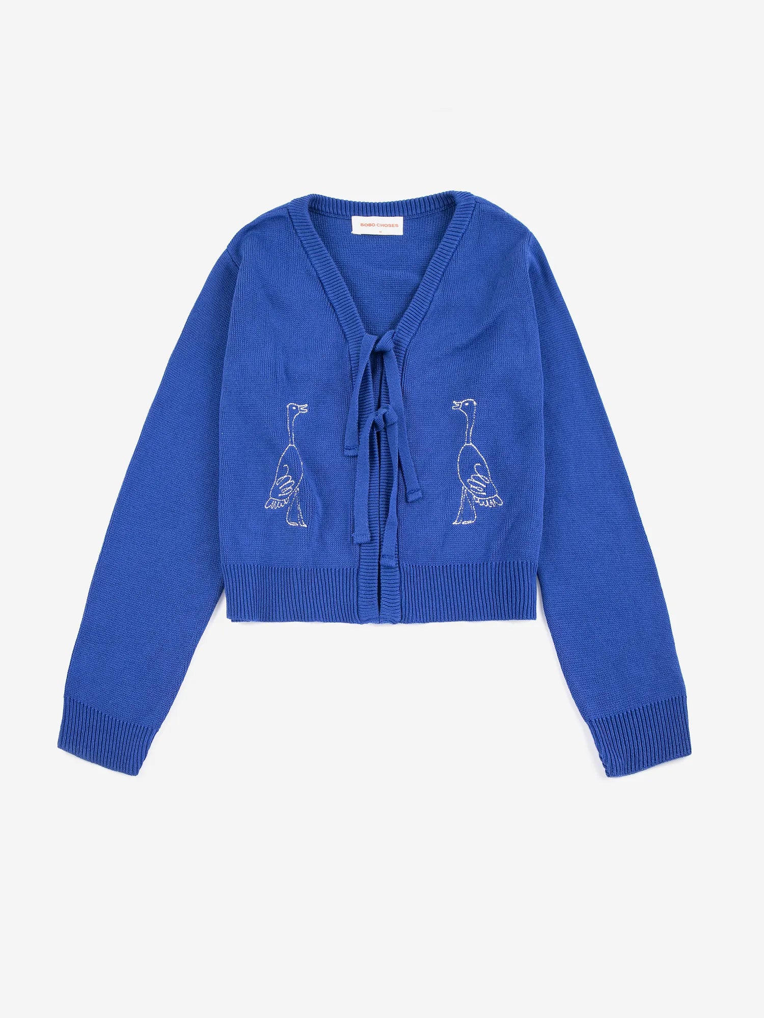Summer trip bird cotton cropped cardigan | Bobo Choses for Woman