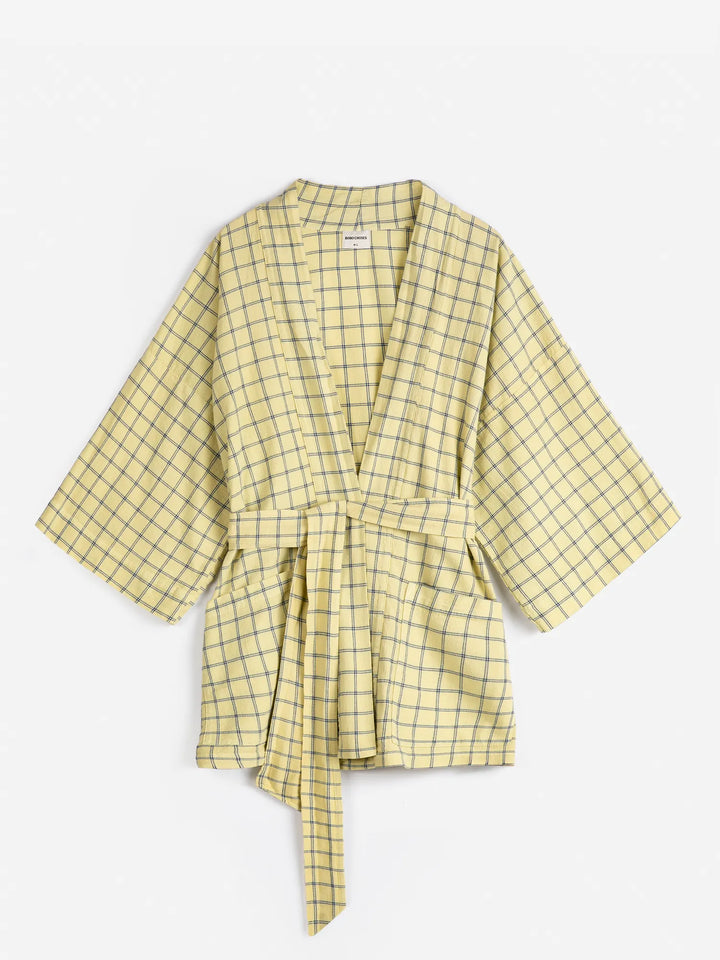 Kimono court en crêpe mousseline Spicy Window