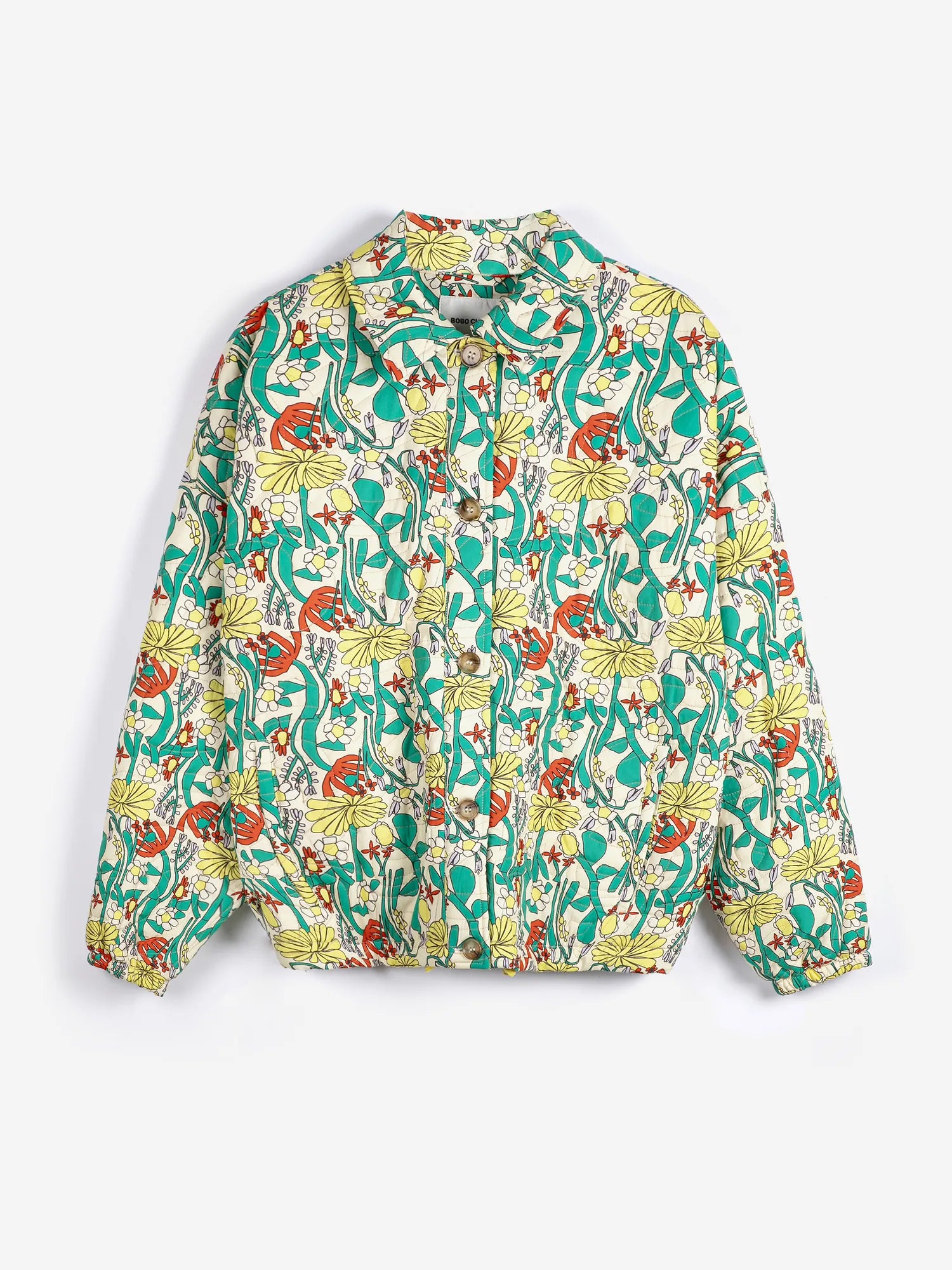 Color Herbalist pattern quilted jacket | Bobo Choses for Woman