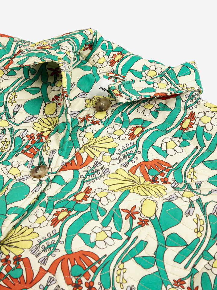 Chaqueta acolchada con patrón estampado Color Herbalist