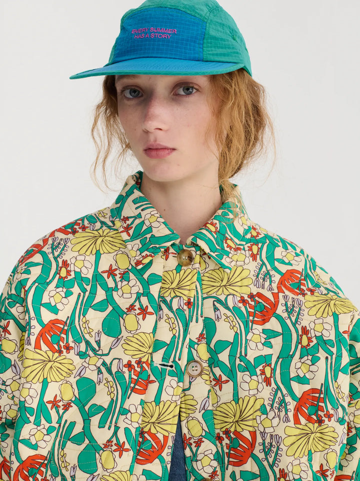 Chaqueta acolchada con patrón estampado Color Herbalist