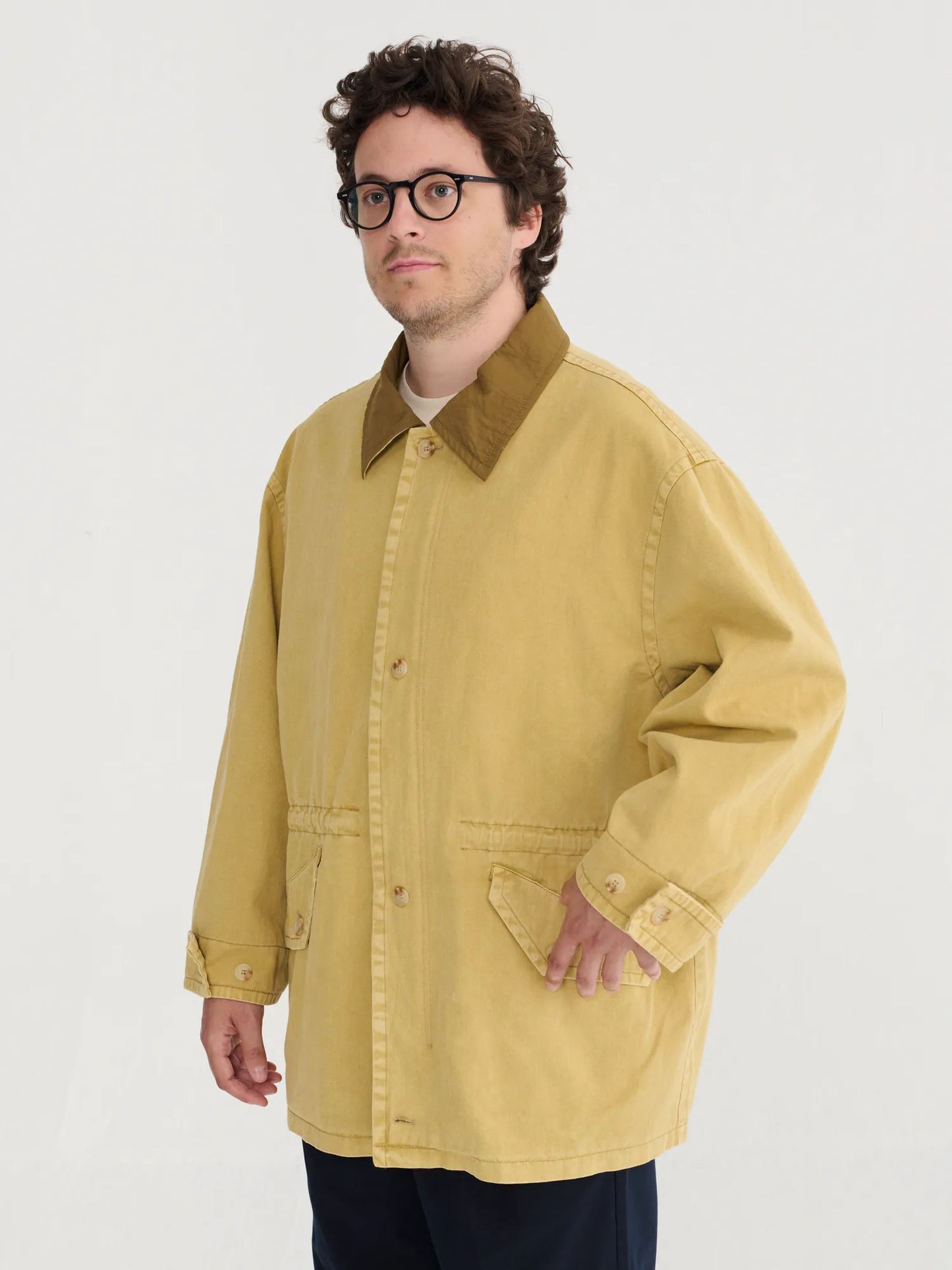 Veste en coton délavé