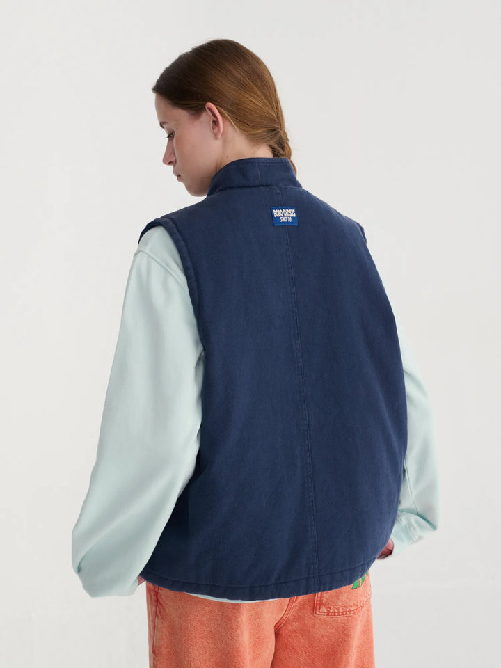 Chaleco de algodón lavado