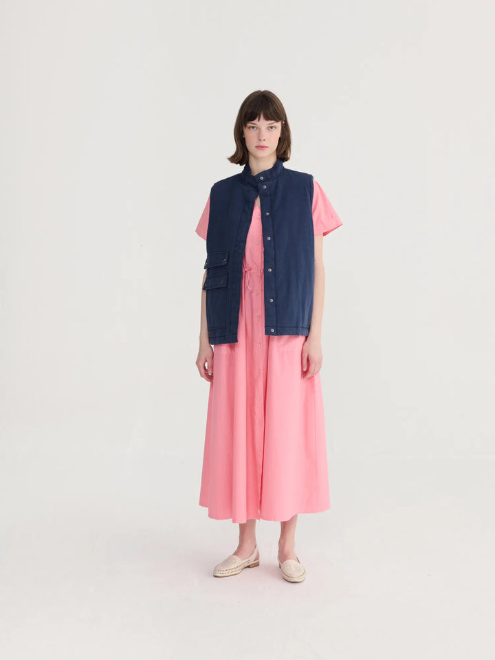 Chaleco de algodón lavado