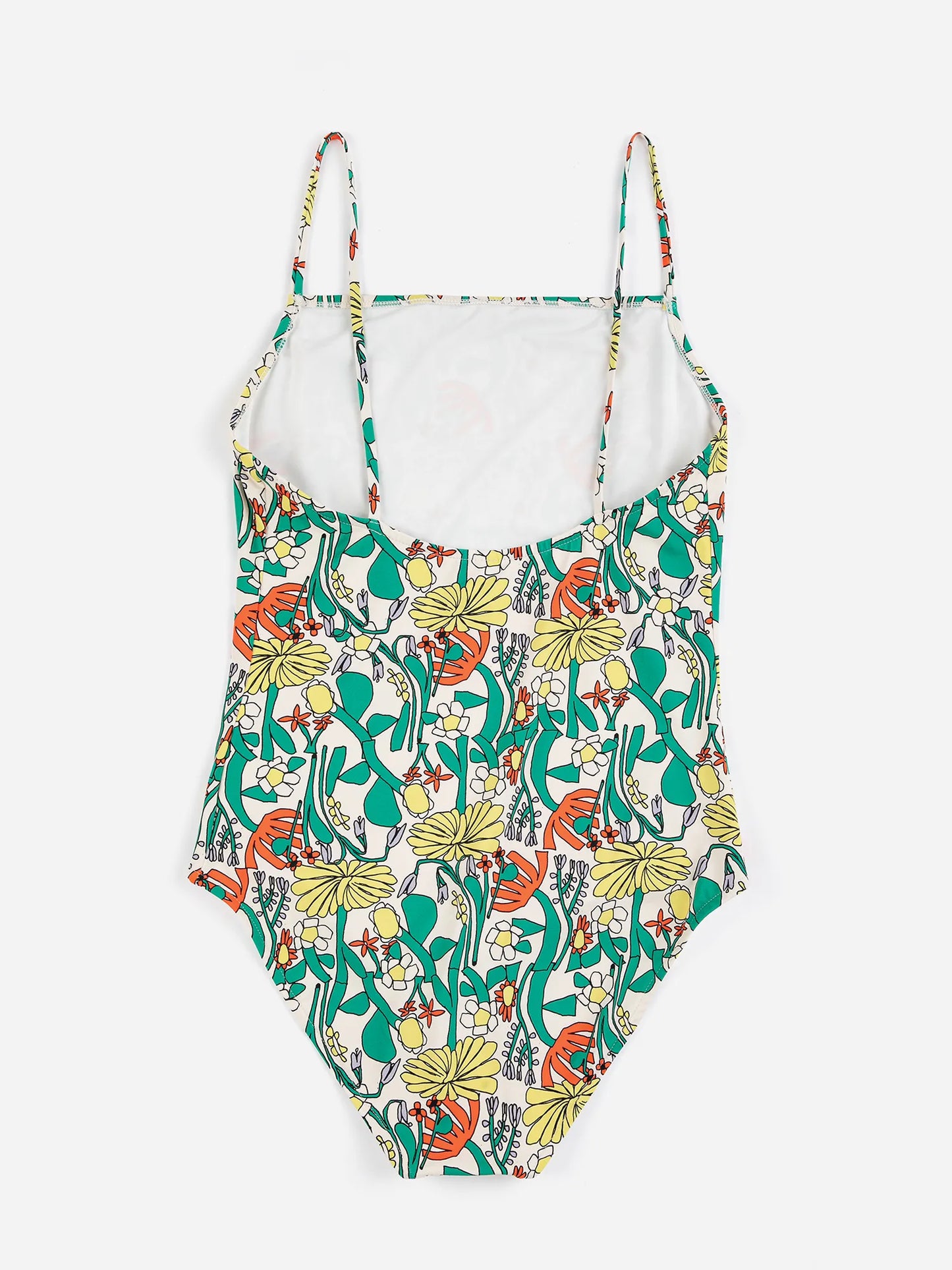 Color herbalist pattern recycled swimsuit