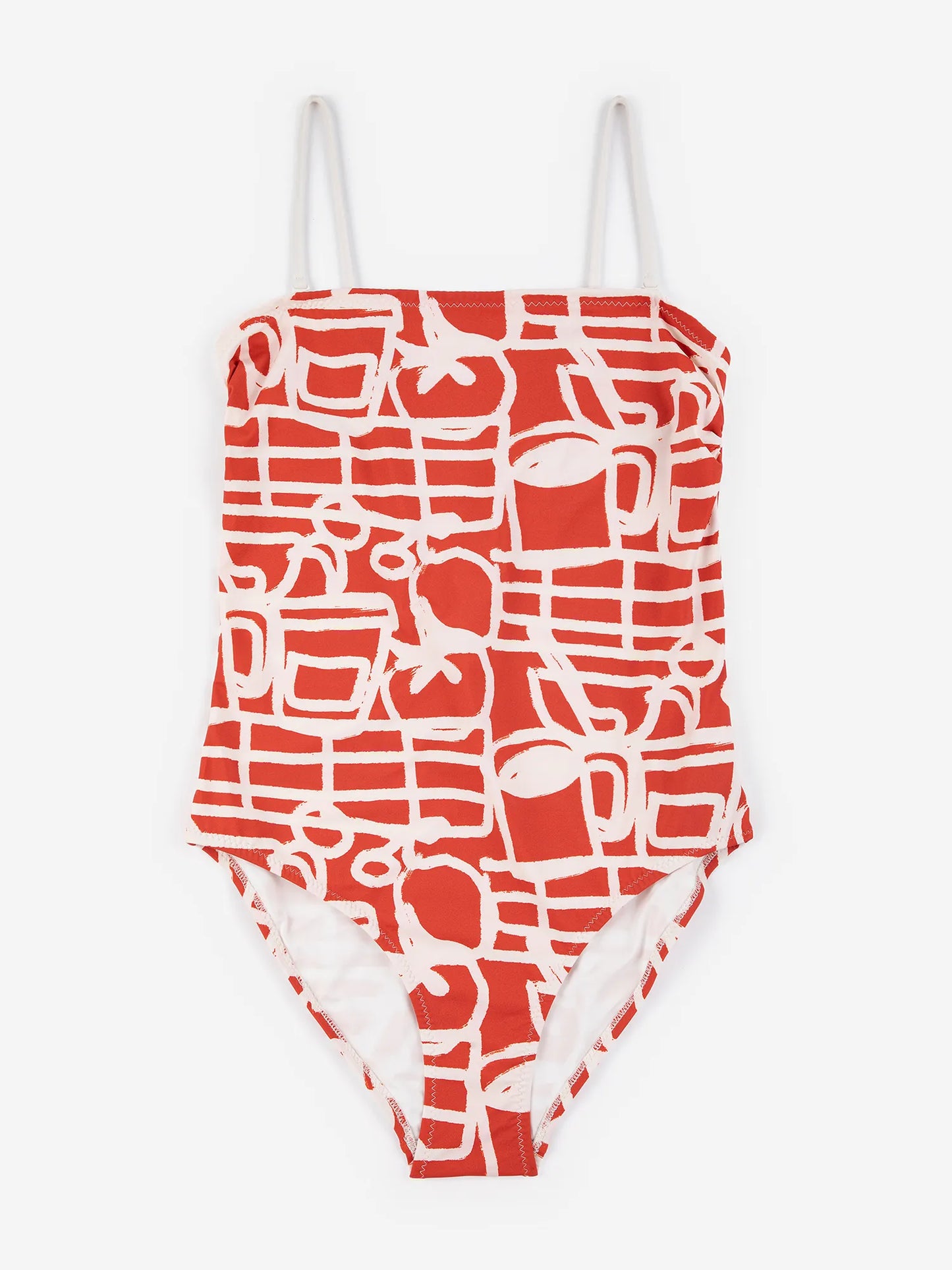 Cookery festival pattern recycled swimsuit