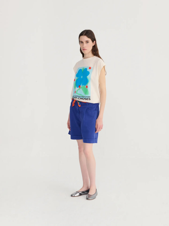 Summer story sleeveless T-shirt