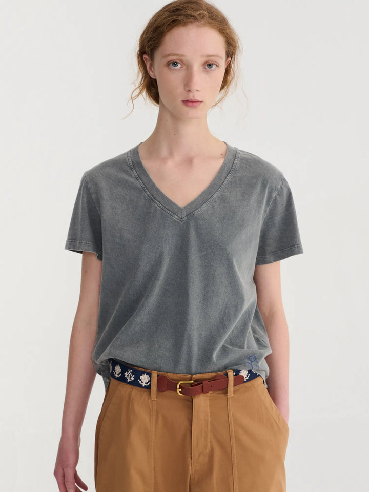 Camiseta de cuello de pico