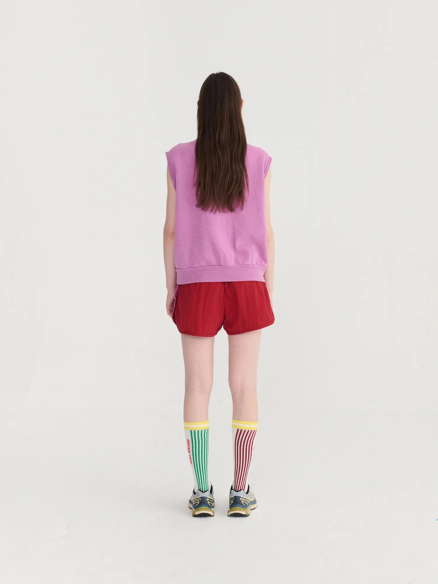 Color block sporty shorts