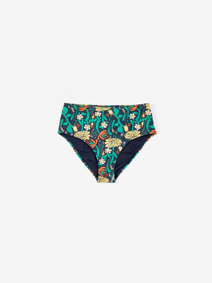 Color Herbalist recycled high bikini bottom