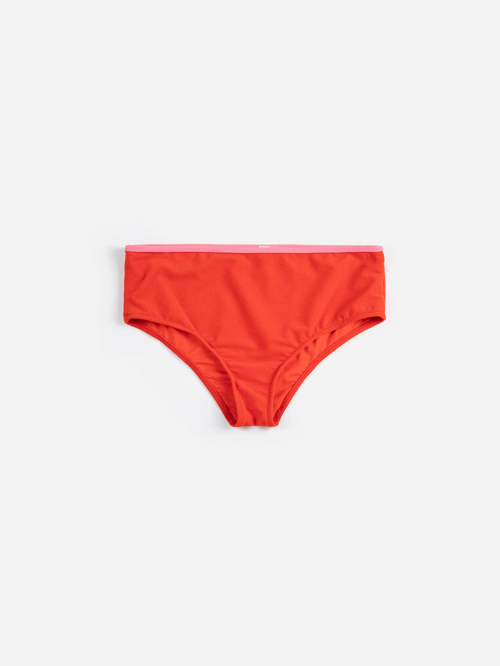 Terry high rise bikini bottom