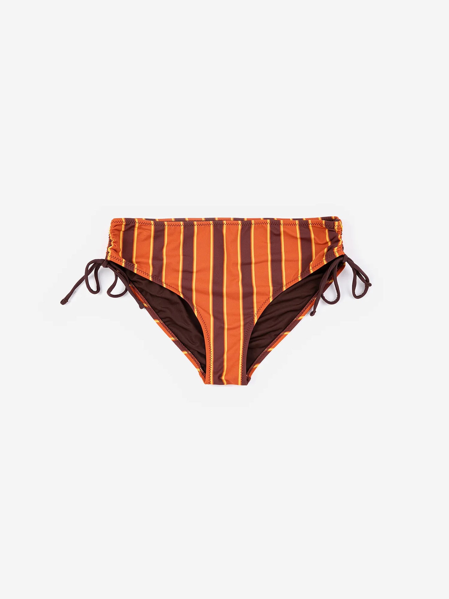 Stripes recycled tied bikini bottom