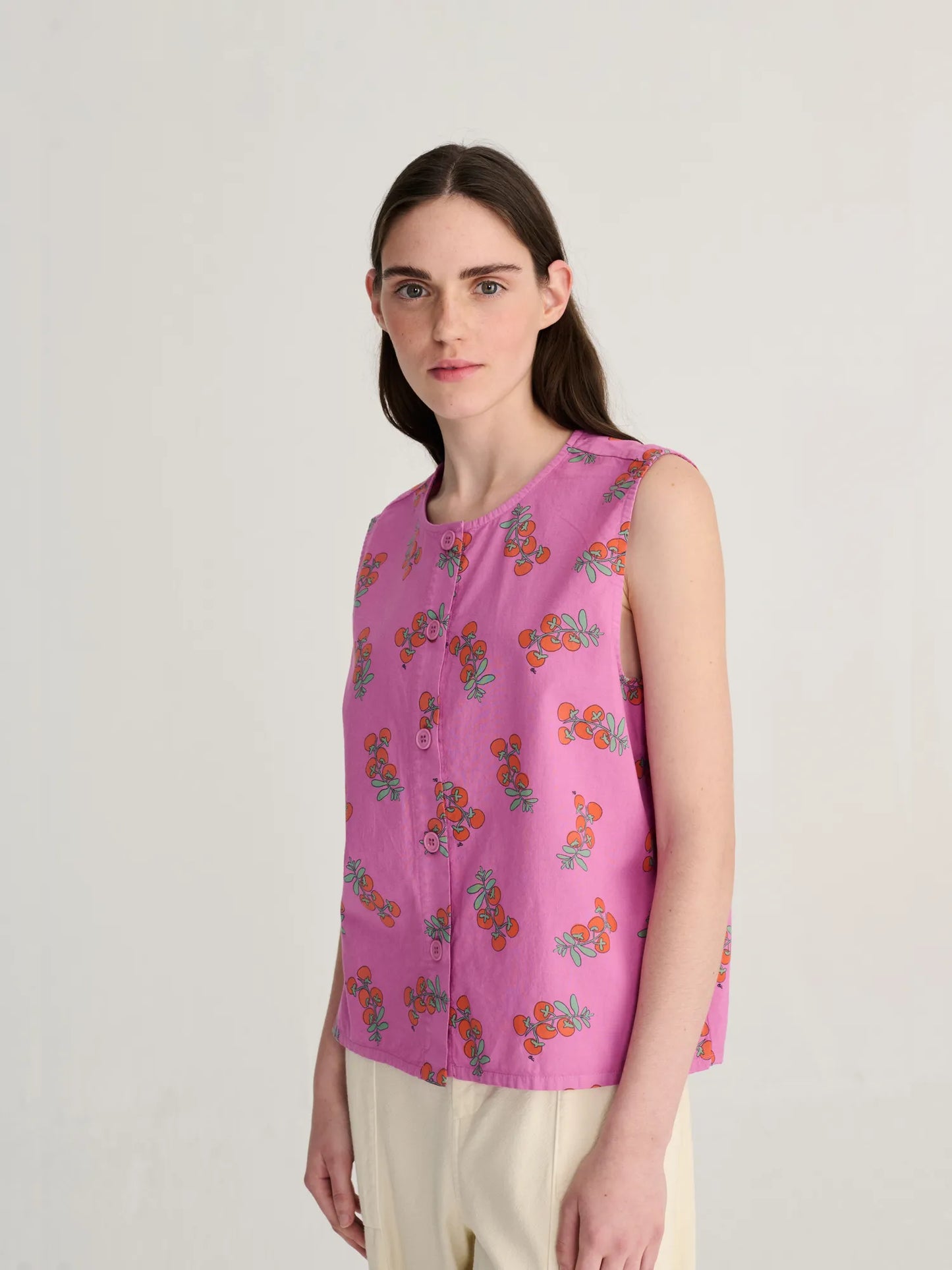 Top estampado Tomatoes