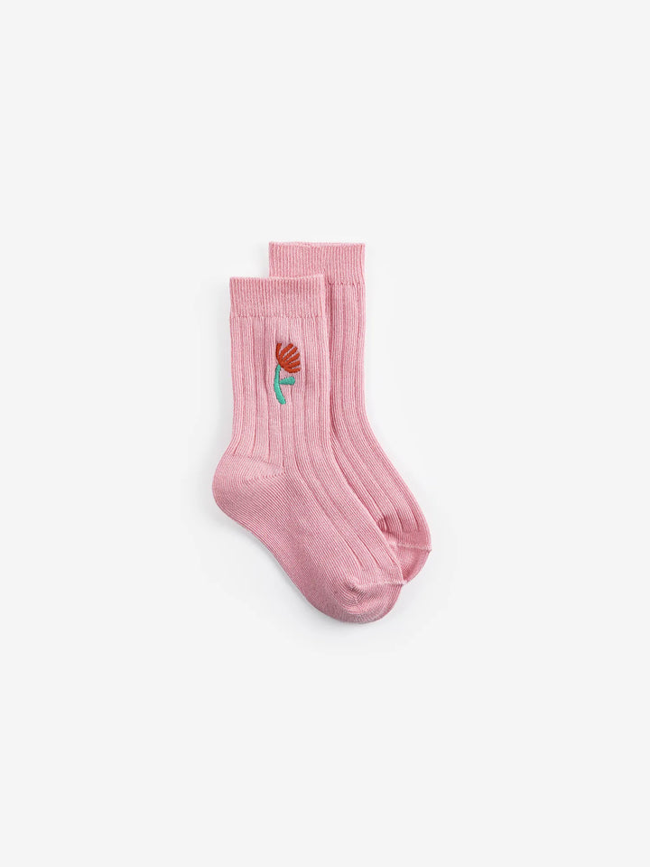 Flower short socks pack x 2