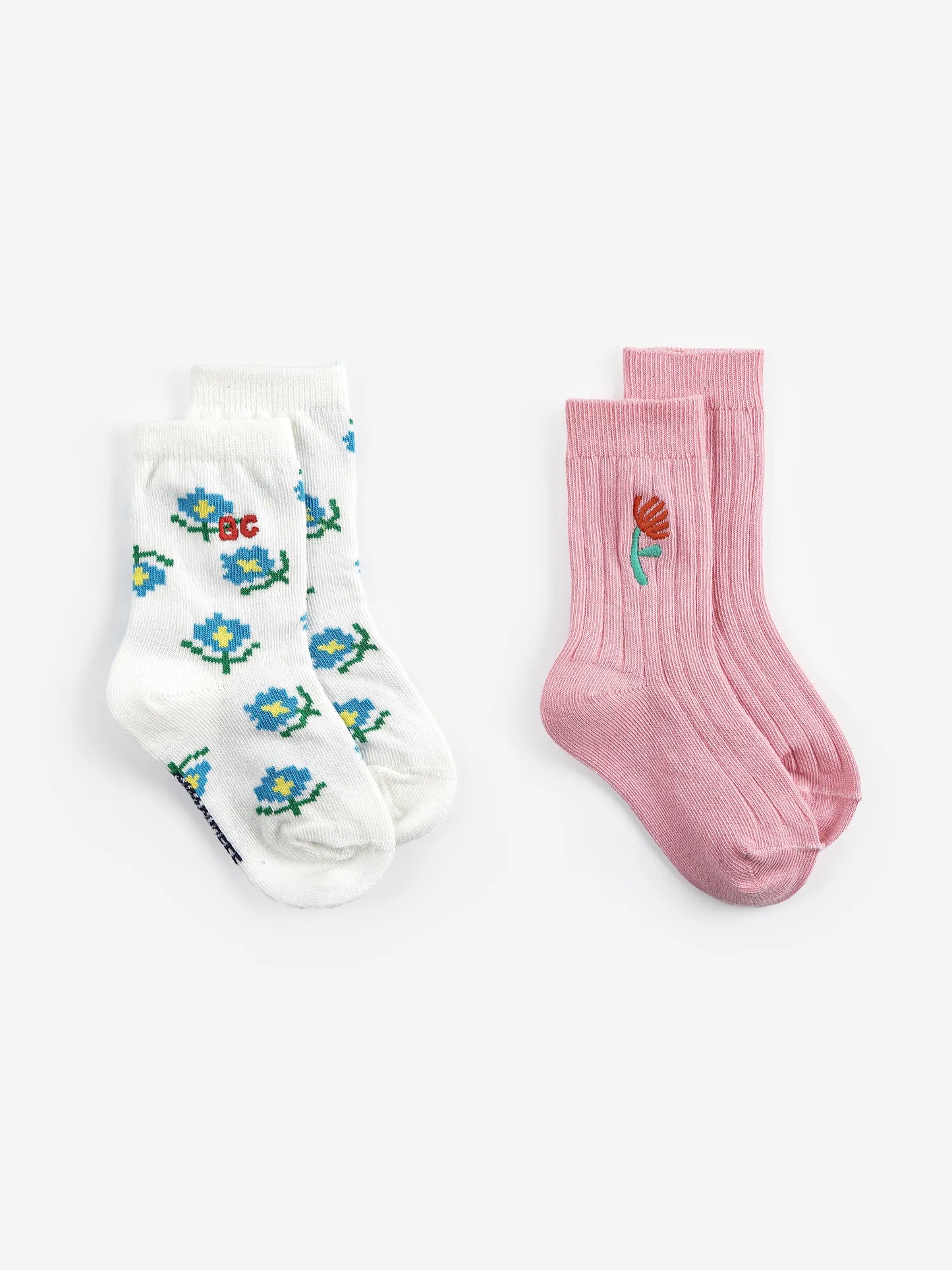 Flower short socks pack x 2