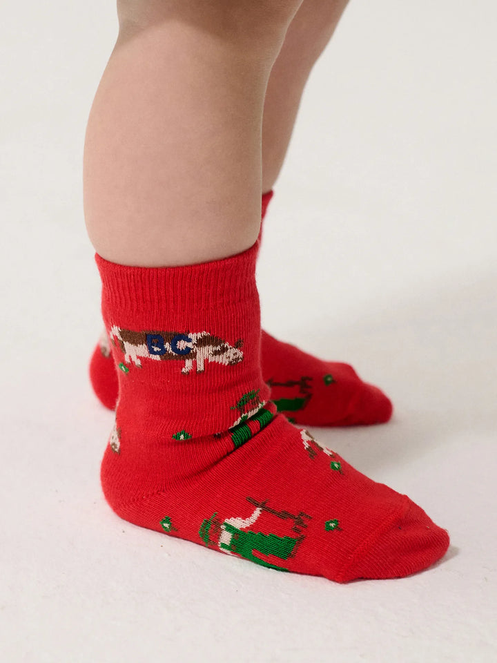 Calcetines cortos estampados Farm Adventure