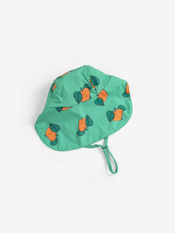 Tangerine all over swim cap