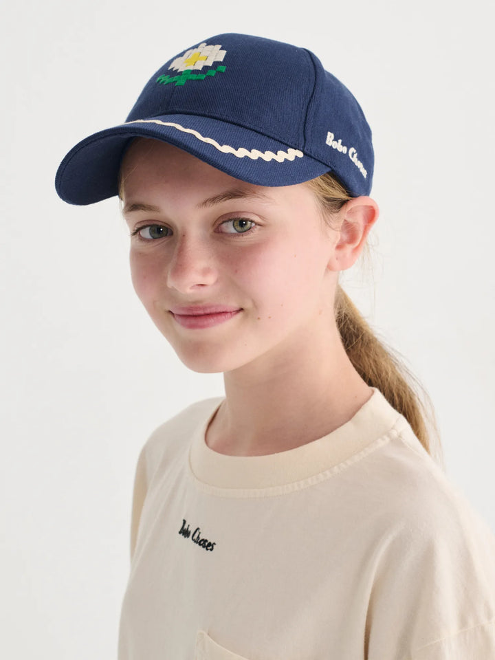 Pixel Daisy twill cap