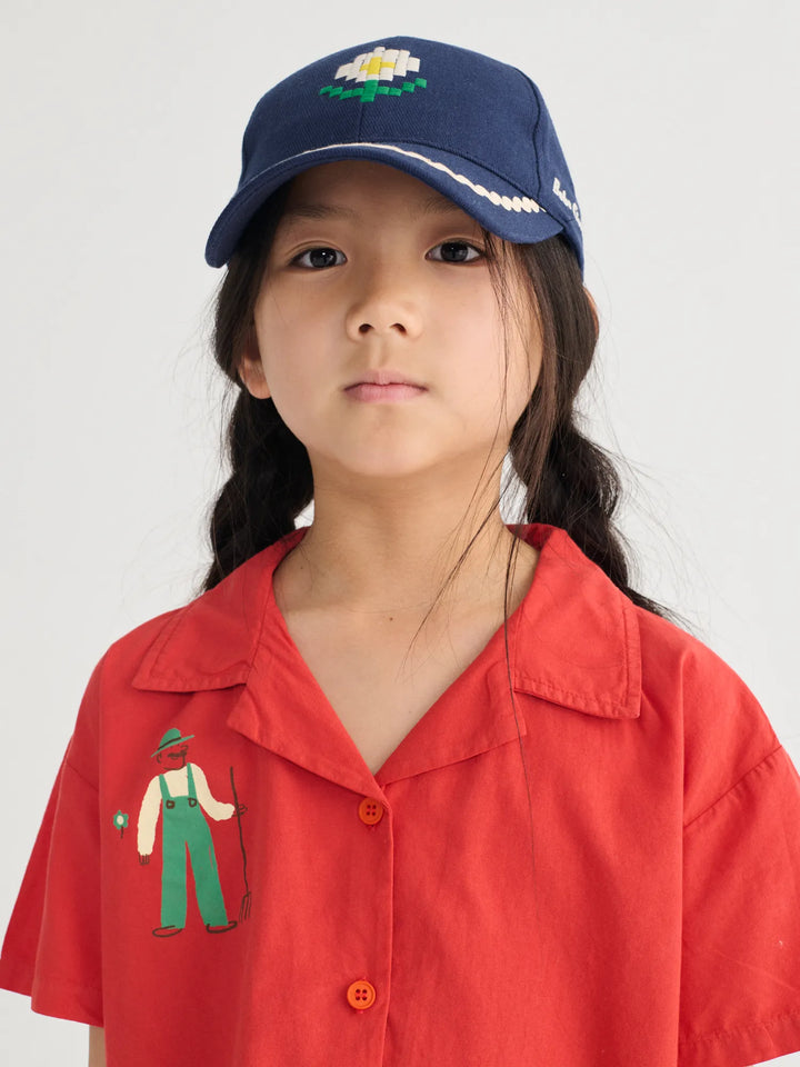 Pixel Daisy twill cap