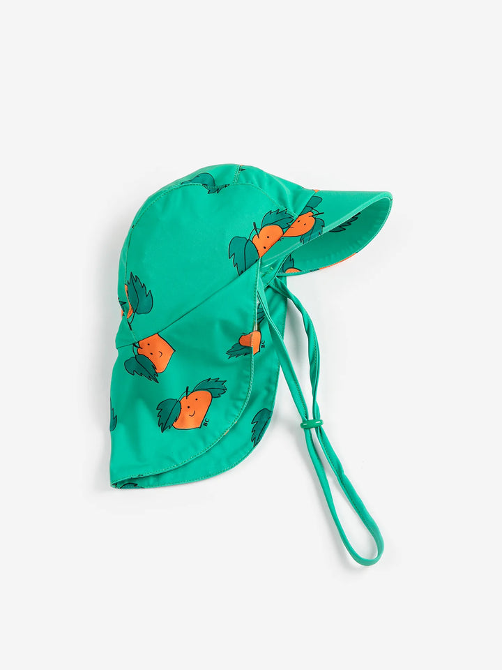 Curious Turnip all over swim cap