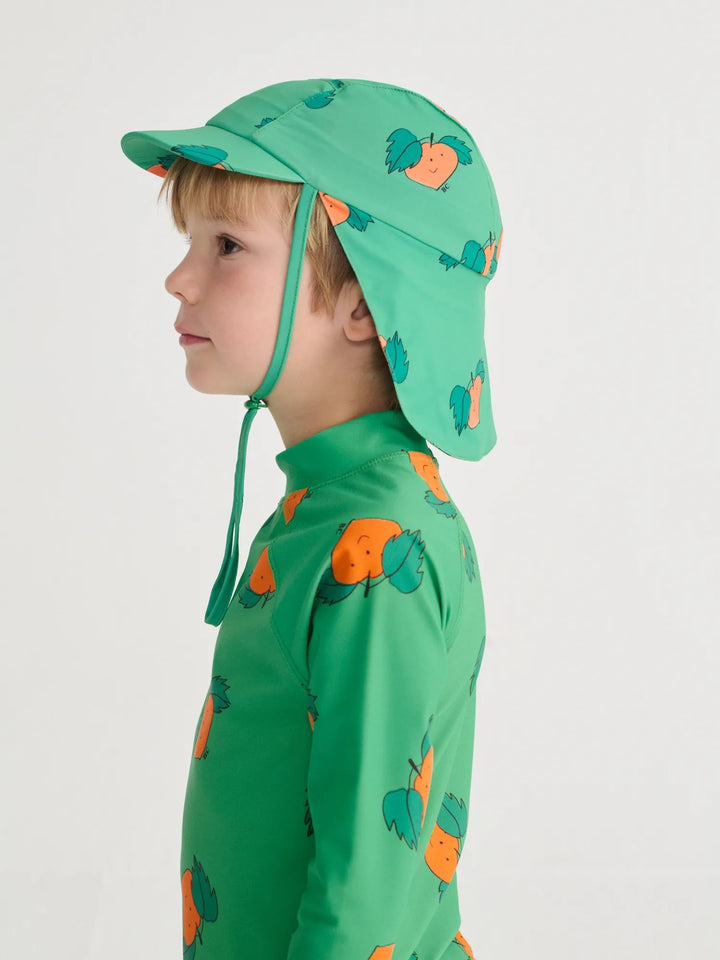 Curious Turnip all over swim cap