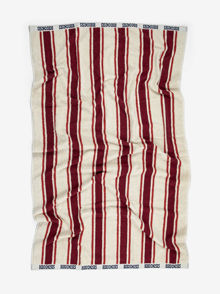 Bobo Choses Striped beach towel