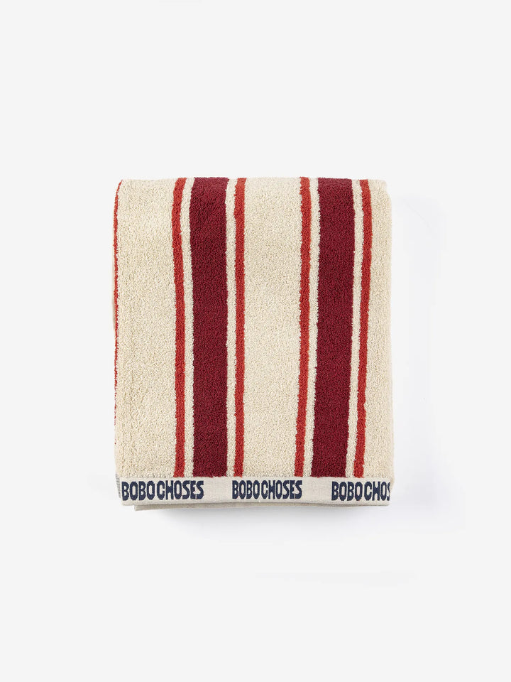 Bobo Choses Striped beach towel