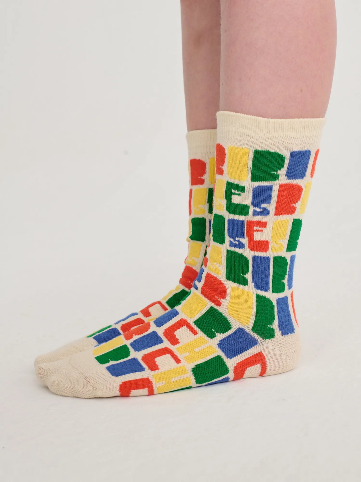 Bobo Choses Color 전체 무늬 긴 양말