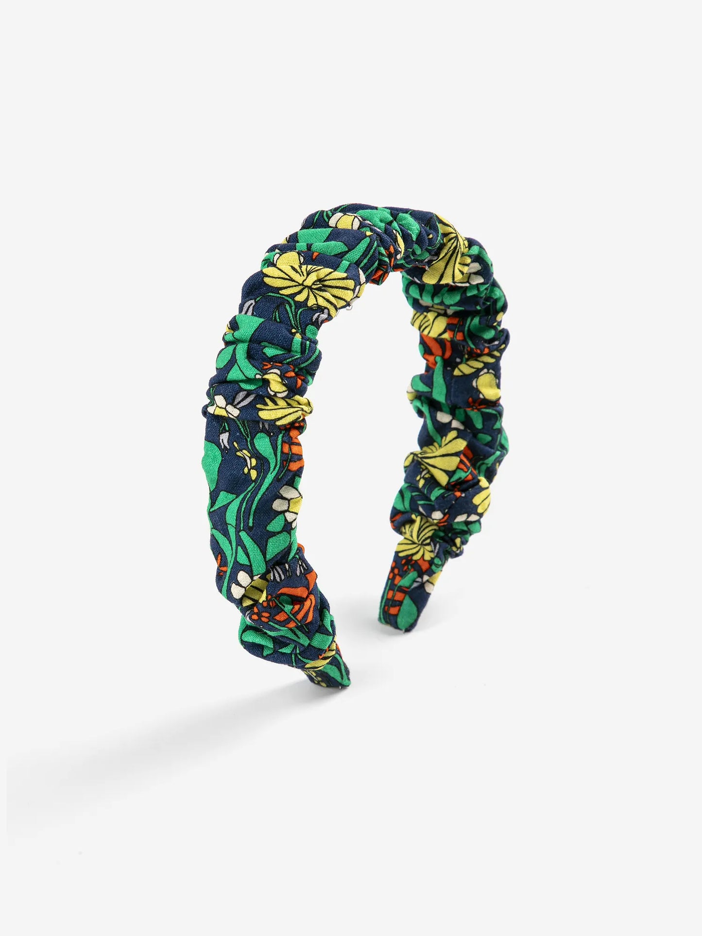 Color Herbalist blue gathered headband