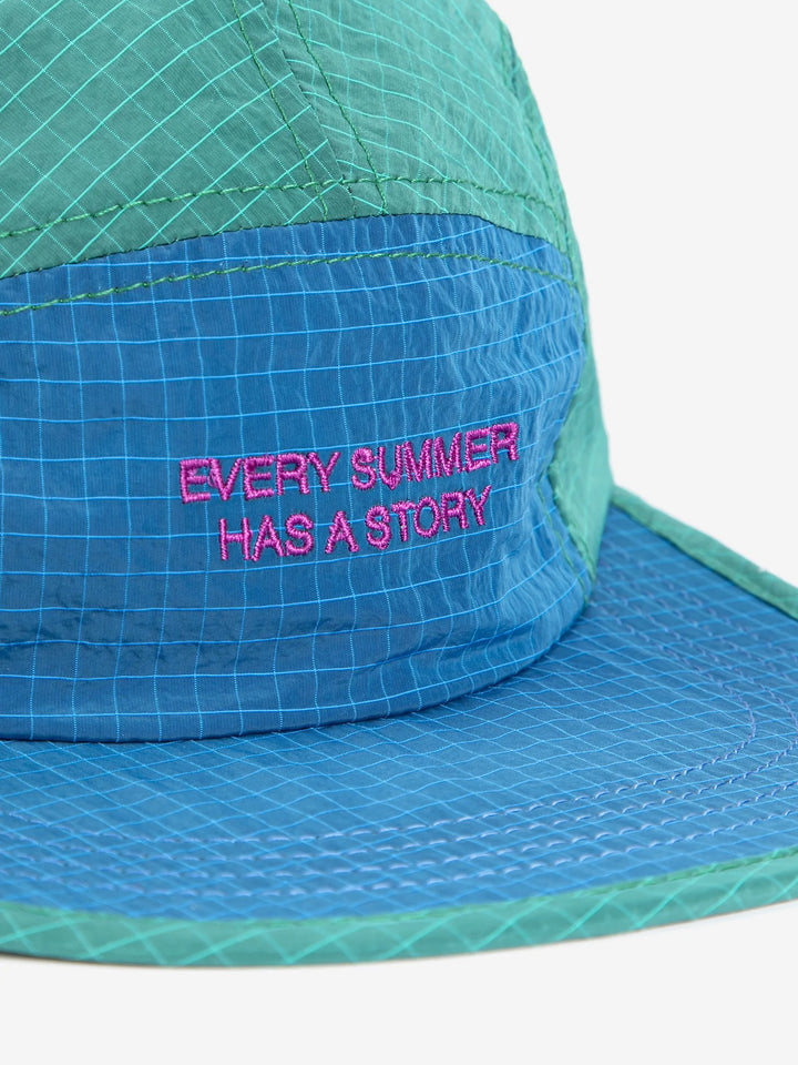 Color block sporty cap