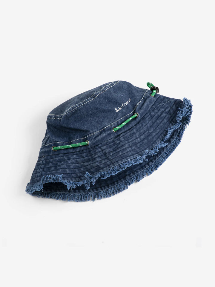 Navy blue adjustable fisherman hat