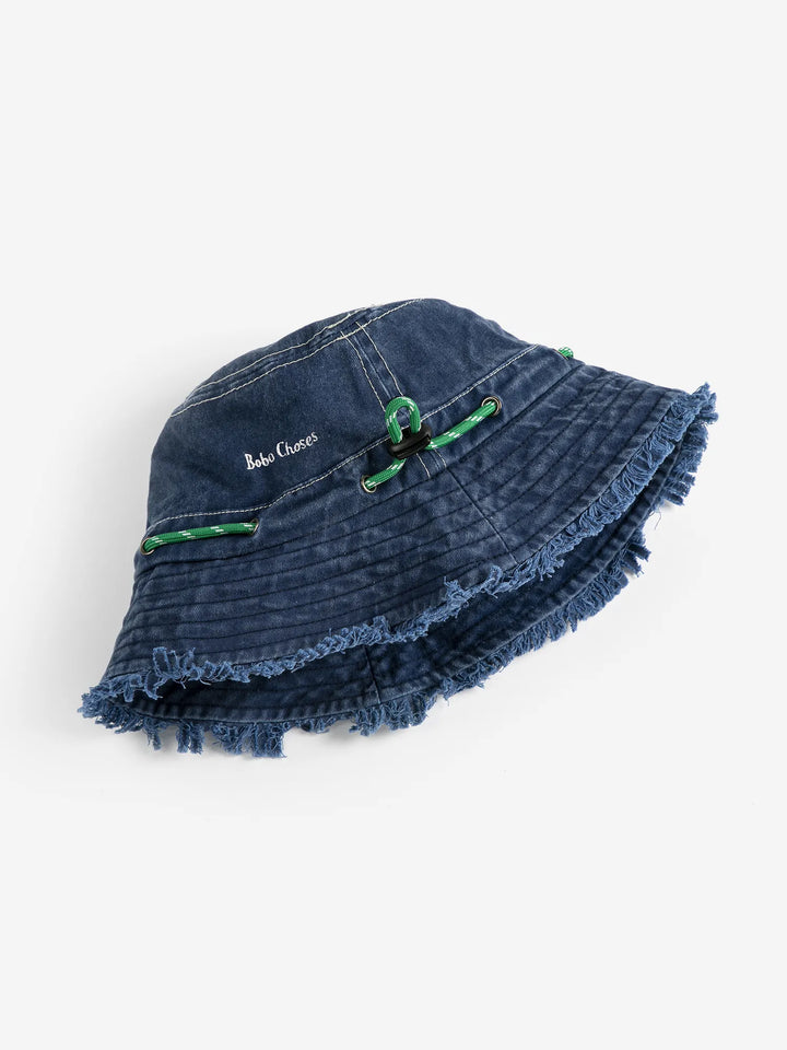 Navy blue adjustable fisherman hat