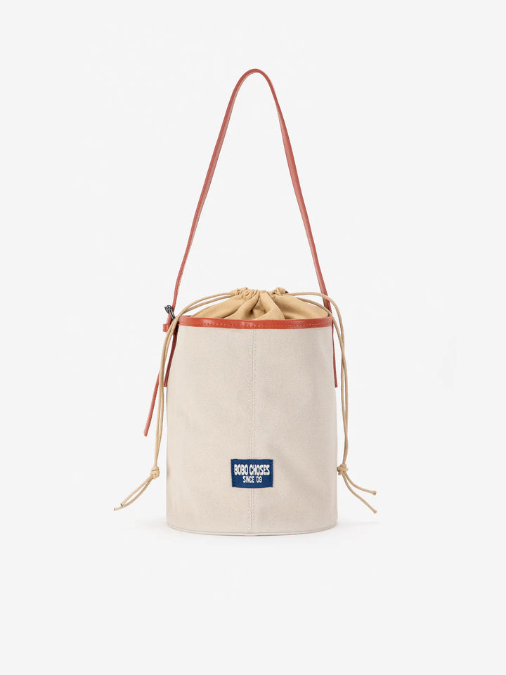 Canvas bucket bag