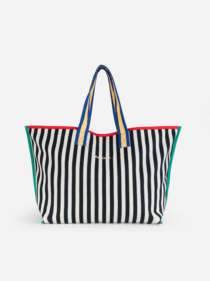 Color block cotton bag